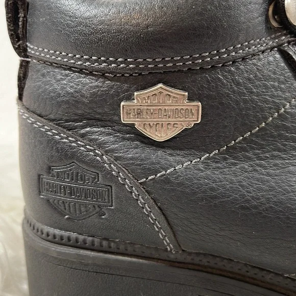 HARLEY DAVIDSON WOMEN'S TYLER MOTORCYCLE BOOTS ROUND TOE LEATHER - Picture 5 of 16
